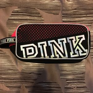 Victoria’s Secret Pink and Black cosmetic bag